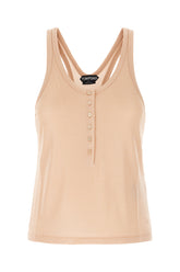 Peach stretch viscose tank top -  | Wise