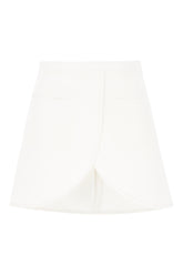 Minigonna in misto poliestere bianco -  | Wise