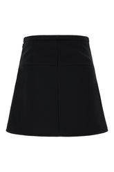 Minigonna in misto poliestere nero -  | Wise