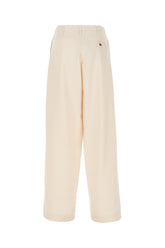 Pastel pink stretch polyester blend pant -  | Wise