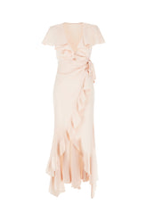 Pastel pink polyester dress -  | Wise