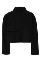 Black cotton blazer -  | Wise