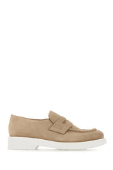 Beige suede loafers -  | Wise