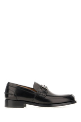 Black leather Greca loafers -  | Wise