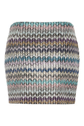 Embellished viscose blend mini skirt -  | Wise