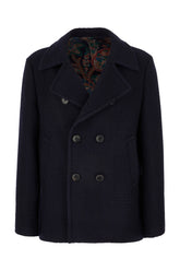 Cappotto in lana blu navy -  | Wise