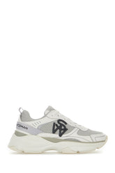 White leather and mesh sneakers -  | Wise