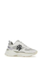 White leather and mesh sneakers -  | Wise