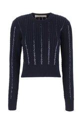 Maglione in cotone blu notte -  | Wise