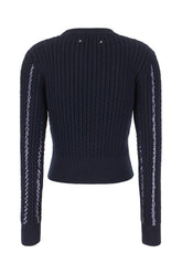 Maglione in cotone blu notte -  | Wise