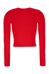 Red viscose blend top -  | Wise