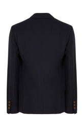 Navy blue wool blazer -  | Wise