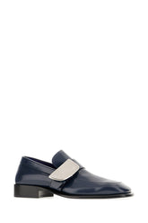 Blue leather Shield loafers -  | Wise