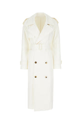 Ivory silk trench -  | Wise