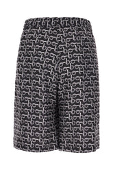 Printed silk bermuda shorts -  | Wise