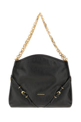 Black leather Voyou Chain shoulder bag -  | Wise