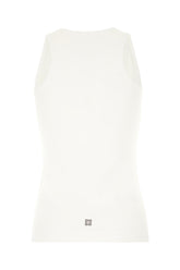 Top in cotone stretch bianco -  | Wise