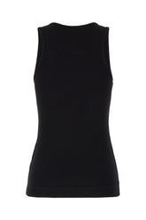 Top in cotone stretch nero -  | Wise