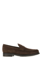 Dark brown suede loafers -  | Wise