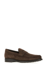 Dark brown suede loafers -  | Wise