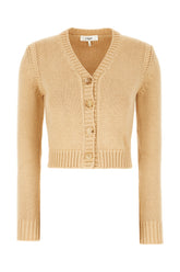 Beige cotton and cashmere cardigan -  | Wise