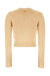 Beige cotton and cashmere cardigan -  | Wise