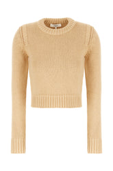 Beige cotton and mohair sweater -  | Wise