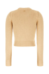 Maglione beige in cotone e mohair -  | Wise