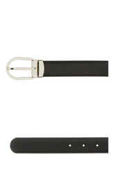 Black leather reversible belt -  | Wise