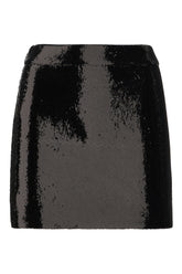 Black polyester mini skirt -  | Wise