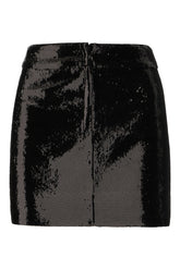 Black polyester mini skirt -  | Wise