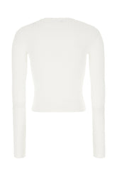 White stretch viscose blend cardigan -  | Wise