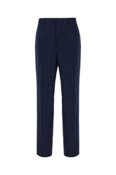 Blue linen pants -  | Wise