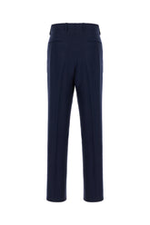 Blue linen pants -  | Wise