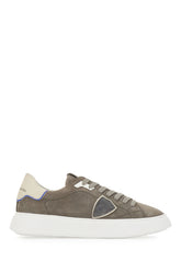 Dark grey nabuk Temple sneakers -  | Wise