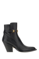 Black leather Medusa '95 ankle boots -  | Wise