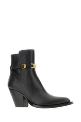 Black leather Medusa '95 ankle boots -  | Wise