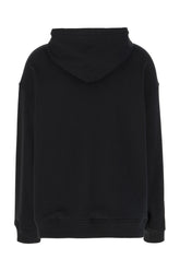 Felpa oversize in cotone nero -  | Wise