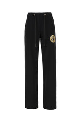 Pantalone jogging in cotone nero -  | Wise