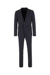 Melange blue wool suit -  | Wise