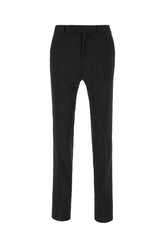 Black wool blend pants -  | Wise