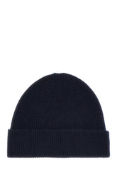 Midnight blue cashmere beanie hat -  | Wise