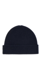 Midnight blue cashmere beanie hat -  | Wise