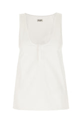 Top in misto cotone bianco -  | Wise