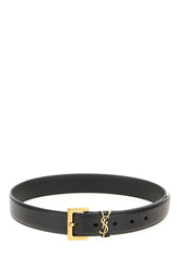 Black leather belt -  | Wise