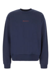 Navy blue cotton sweatshirt -  | Wise