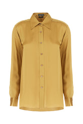 Ochre silk shirt -  | Wise