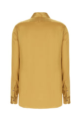 Ochre silk shirt -  | Wise