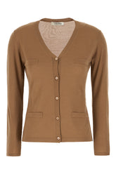 Camel wool cardigan -  | Wise