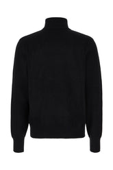 Black cotton blend sweater -  | Wise